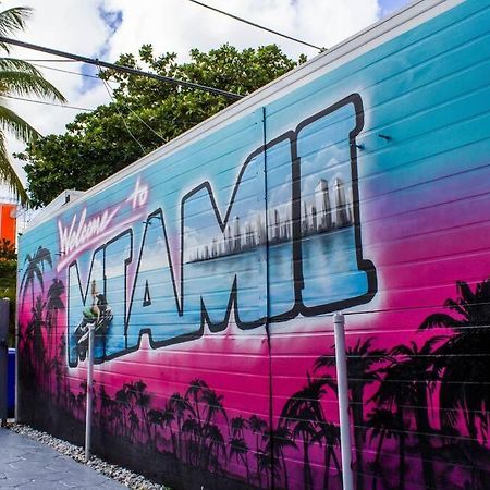 Cozy & Colorful Miami Art Canvas W/Hottub & Murals Ngoại thất bức ảnh